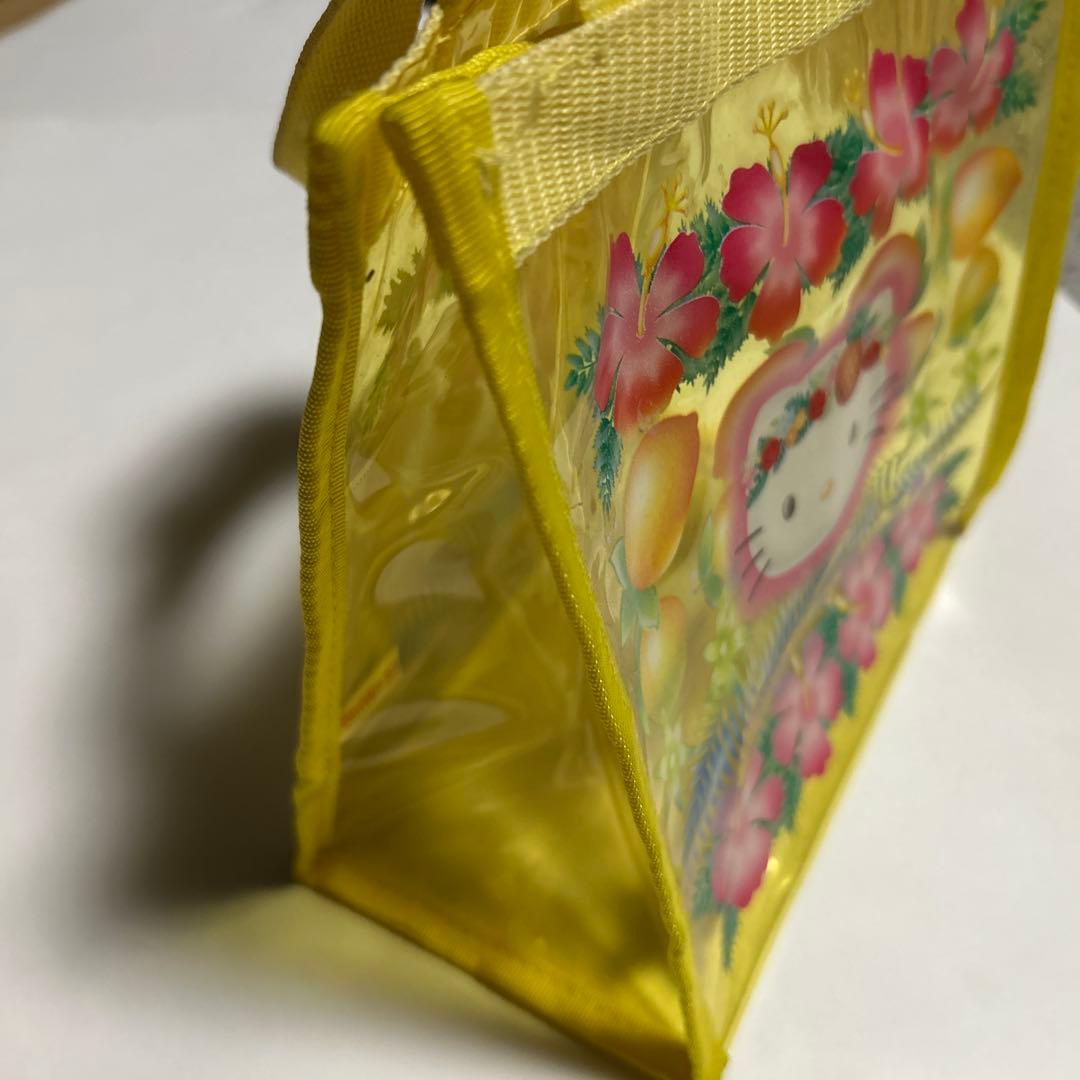 ハローキティ　トロピカル　Hello Kitty ビニールトート　レトロ