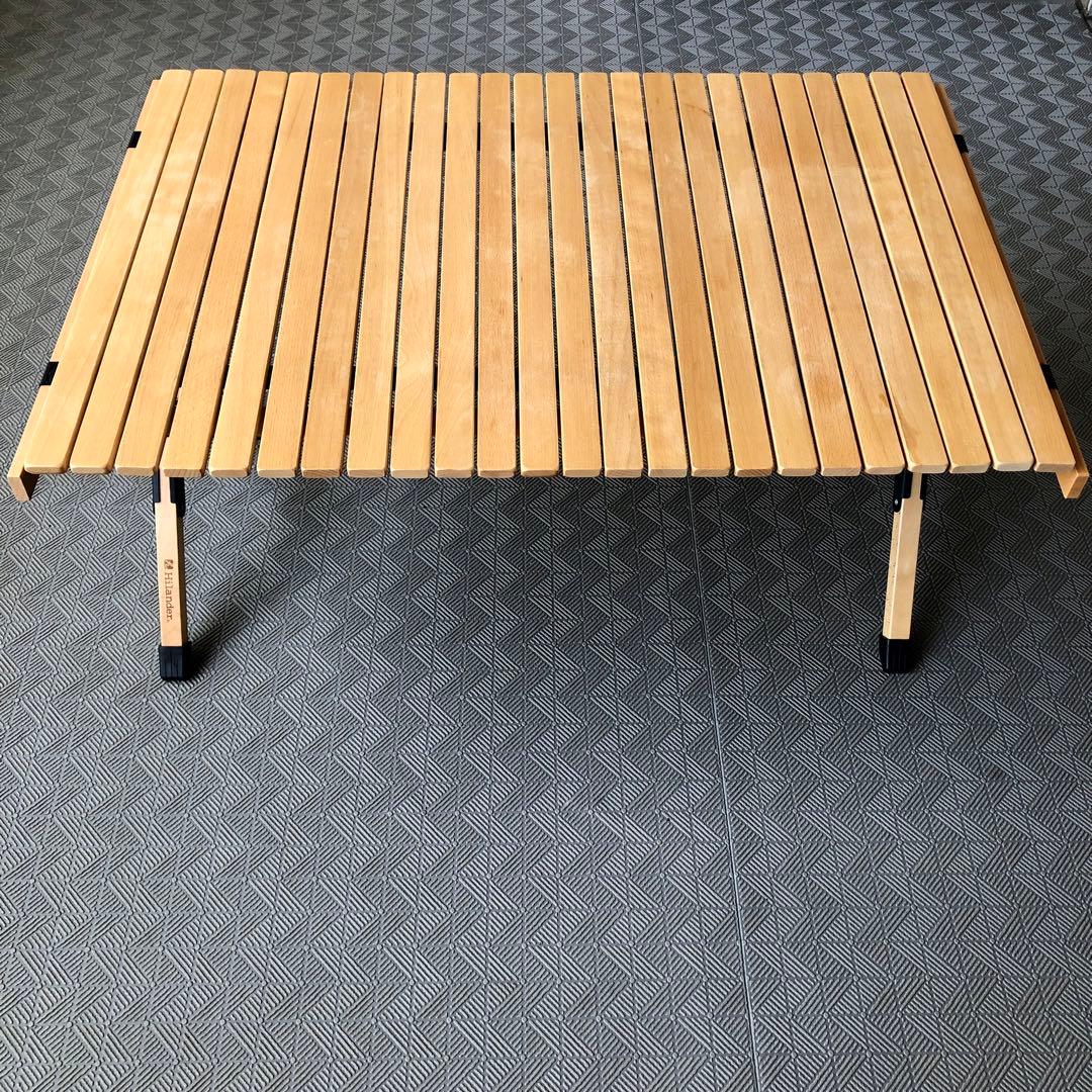 Hilander　ウッドロールトップテーブル　90X60