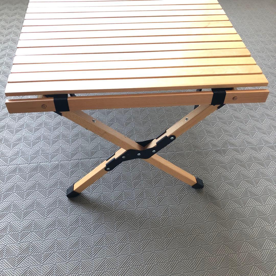 Hilander　ウッドロールトップテーブル　90X60