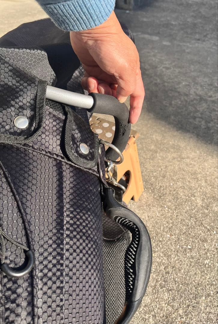 23区GOLF ブラック ゴルフキャディバッグ　ハニカム