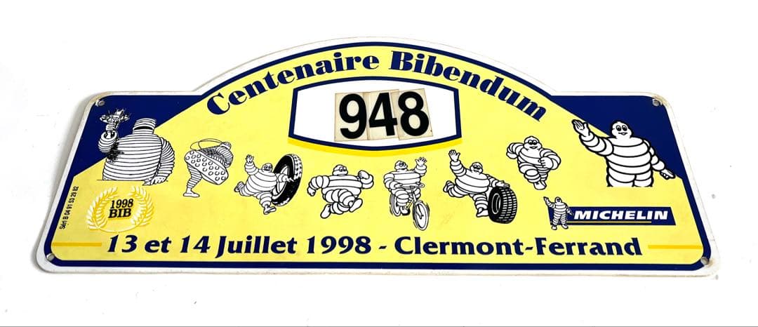 ミシュラン100周年記念パレード参加車用プレート　非売品