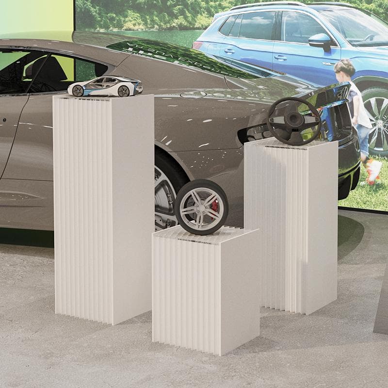 ディスプレイスタンド高さ88㎝長さ40㎝展示台 陳列台 組立不要 展示会イベント