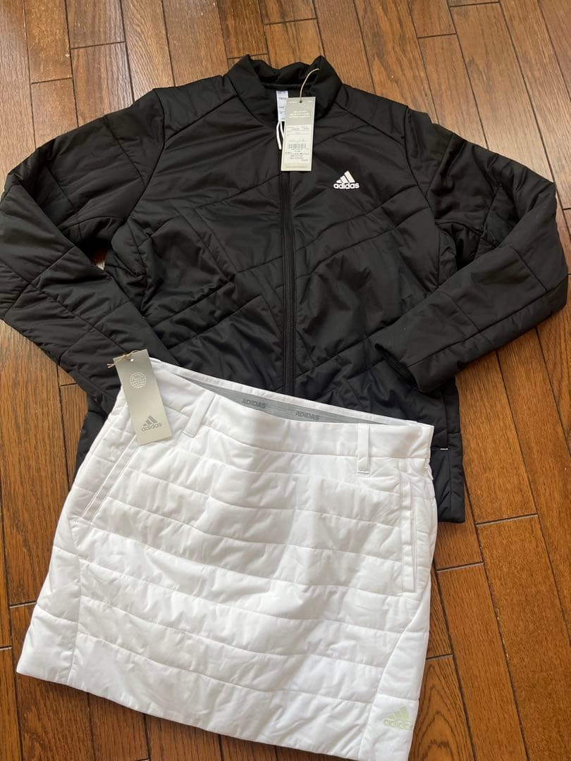 新品　XL アディダス　adidas　ゴルフ　秋冬物ジャケット&スカート　森田遥