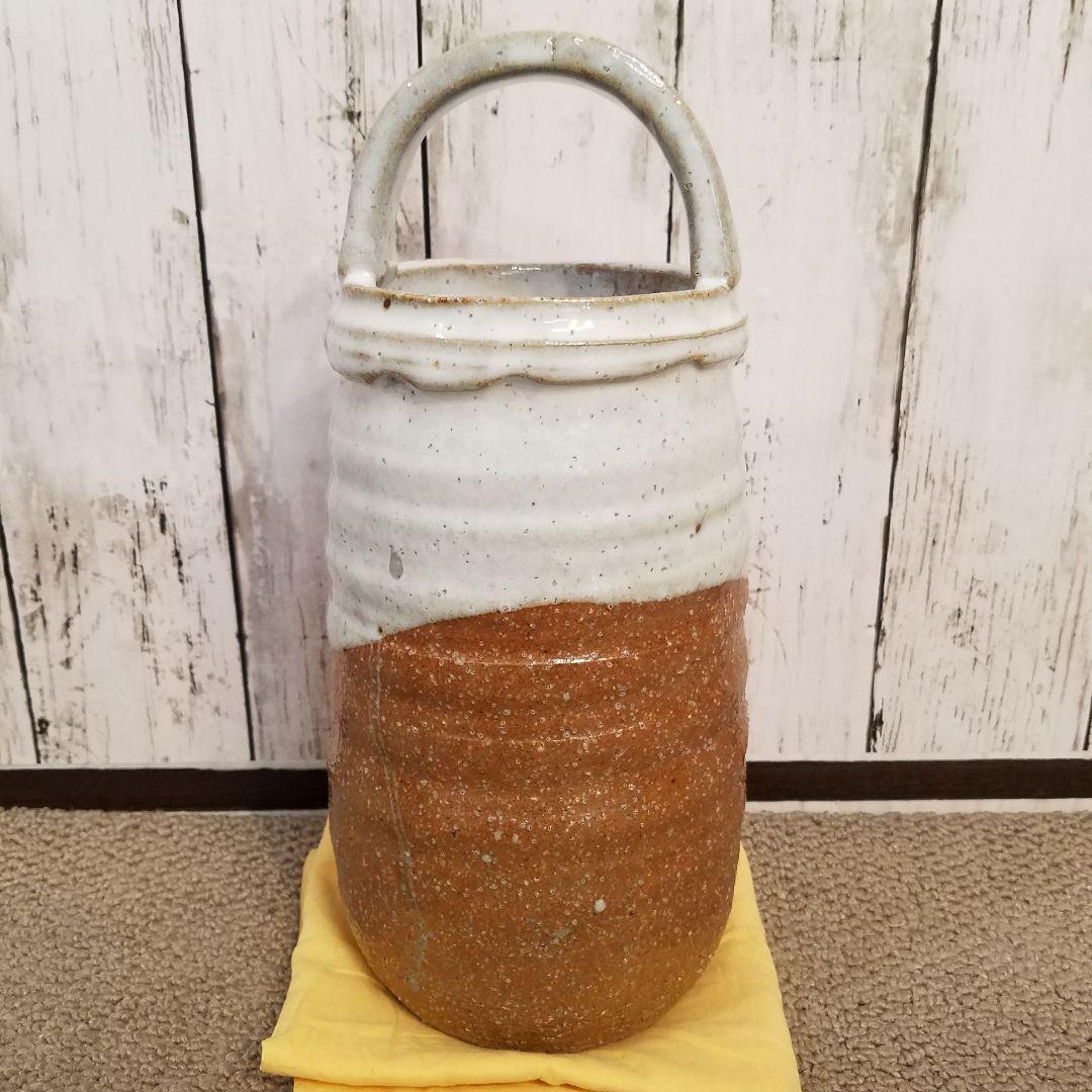 十二代 田原陶兵衛 手付 花入れ