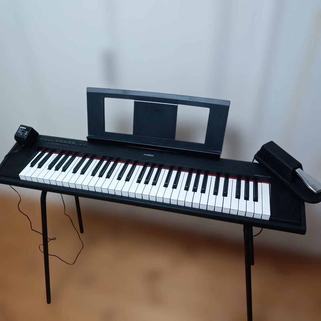 YAMAHA NP-12 Piaggero 電子キーボード スタンド ペダル付き