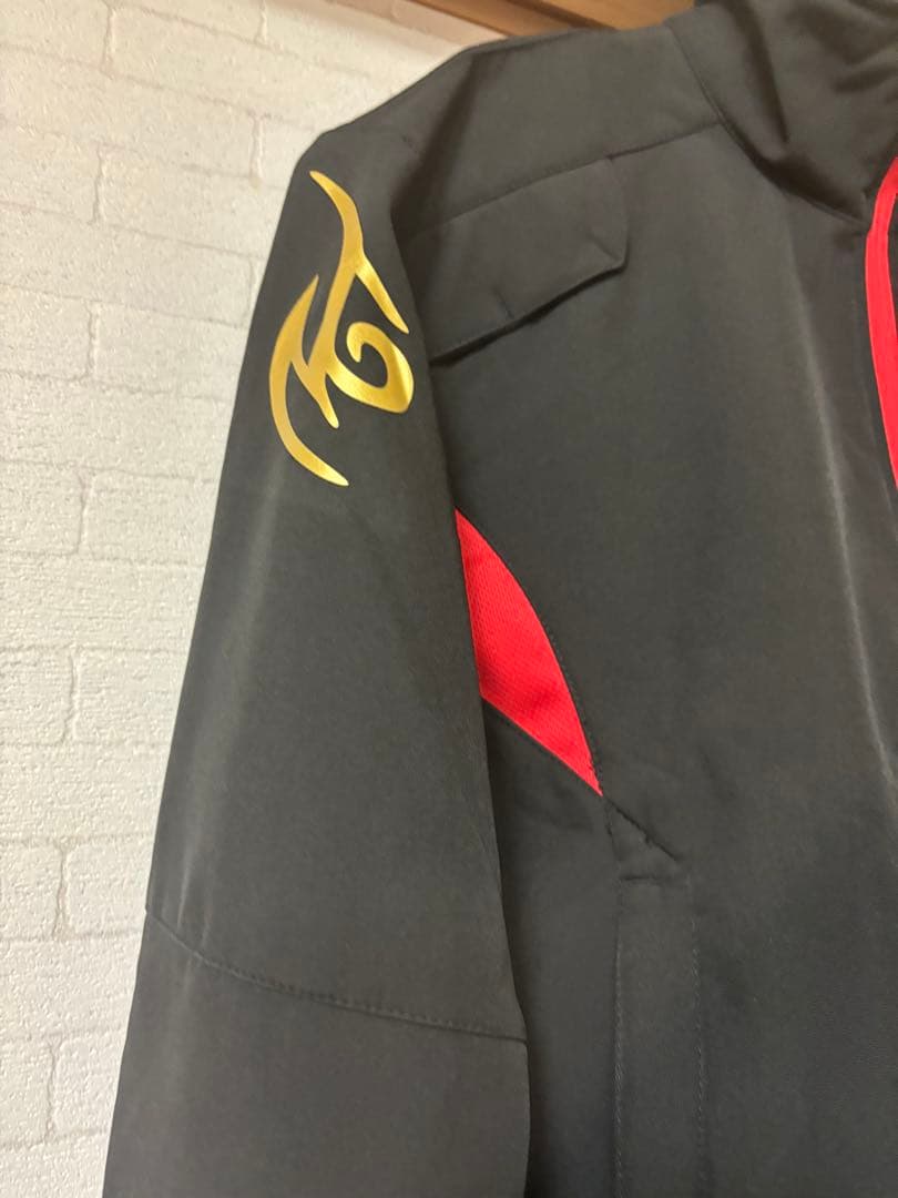 Gamakatsu フィッシングジャケット 黒/赤