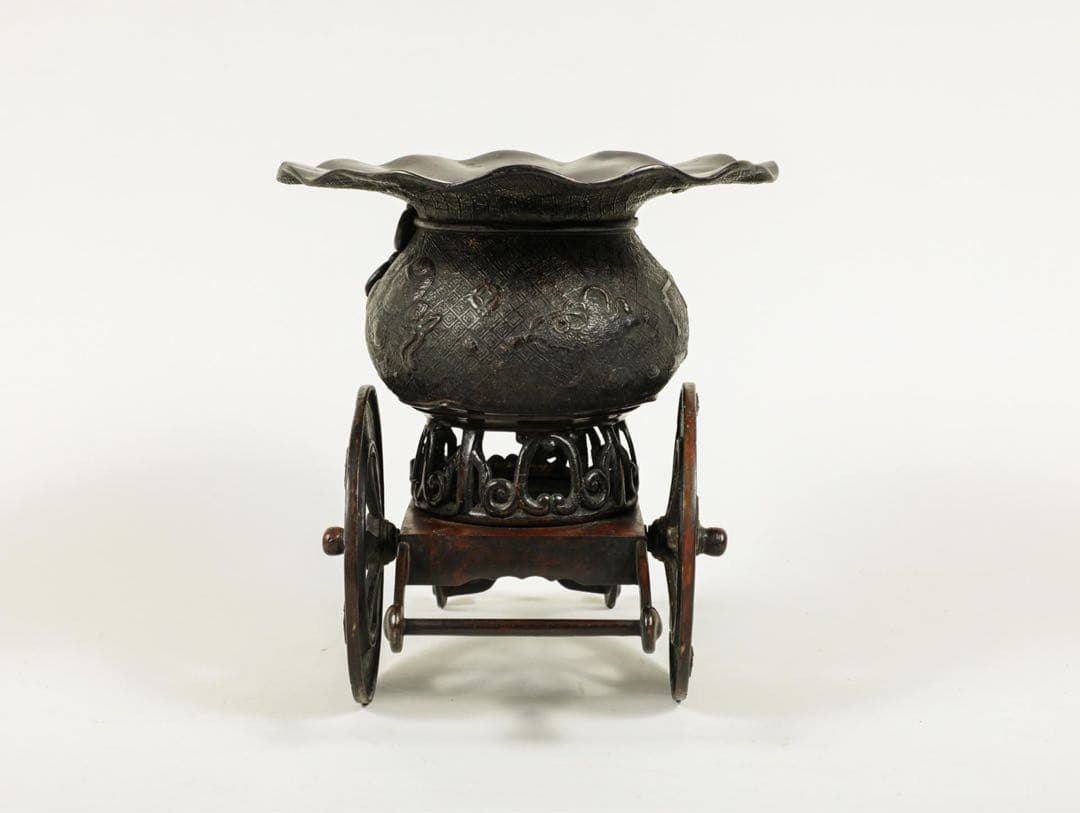 時代物 古美術 古銅花器 オブジェ　置物