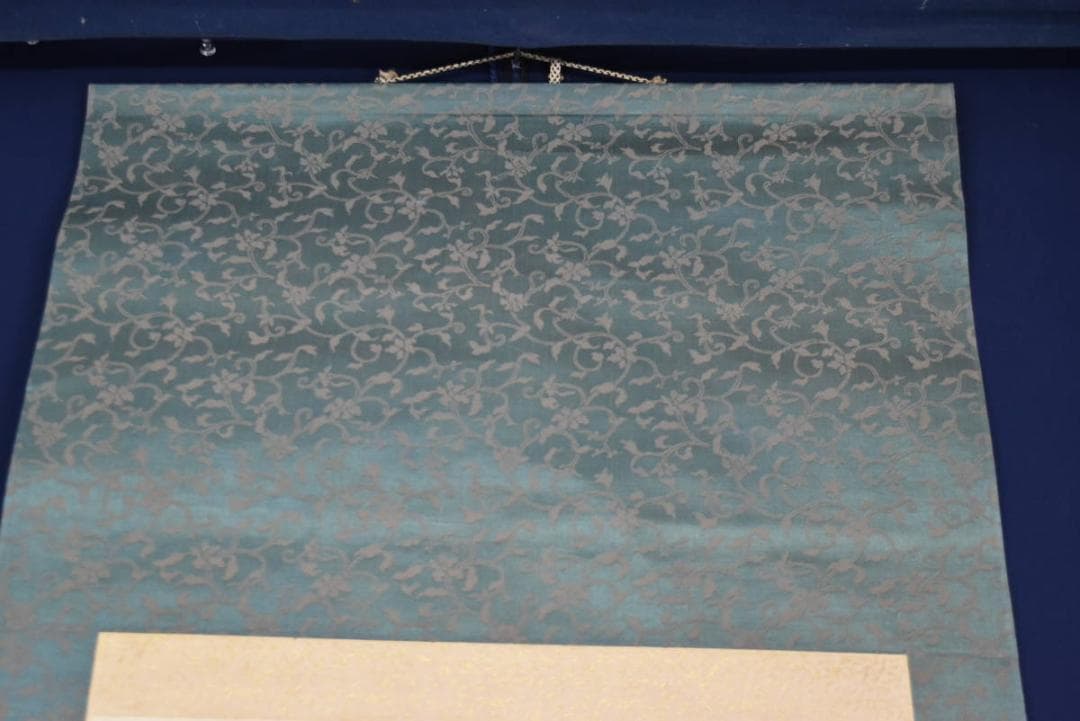 【真作】南洋/山水人物図/晩秋の月/掛軸☆宝船☆AB-397