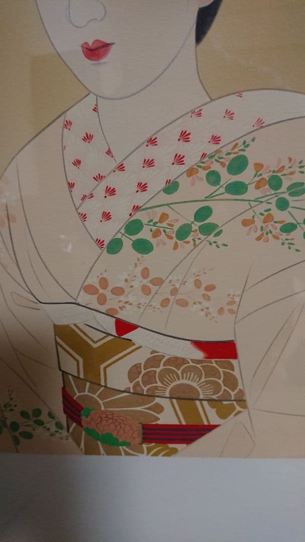 伊東深水 350部限定 彩色版画 リトグラフ 真作