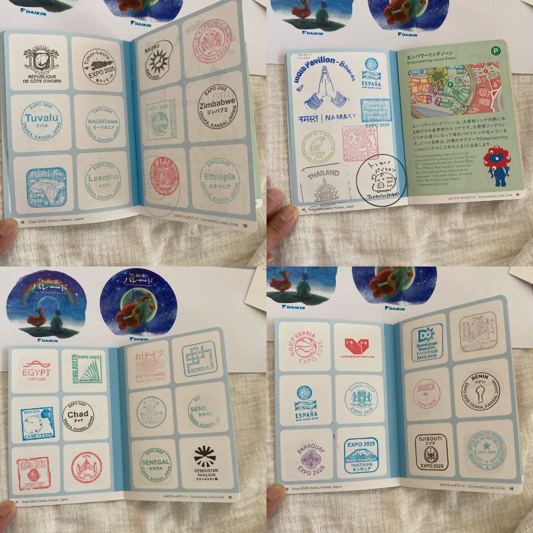 m*0様 関西万博 スタンプパスポート サテライト コンプリート　ミャクミャク