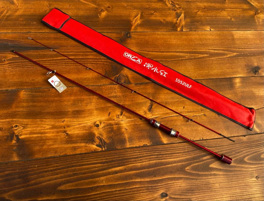 アジングロッド　s552ULF 165cm ライトゲームロッド　　レッド