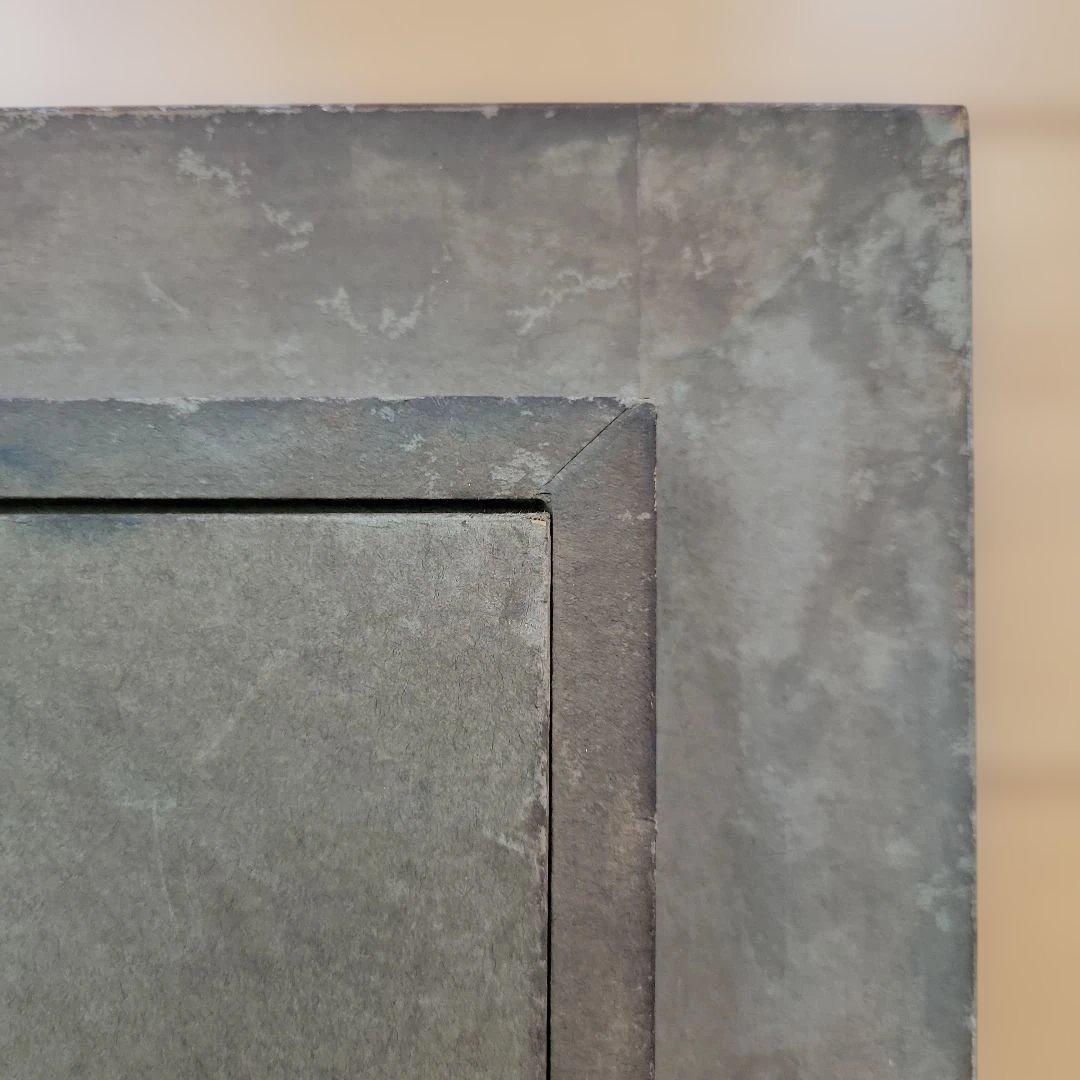 風景画 油彩画 木製フレーム付き　作者 m.satoh