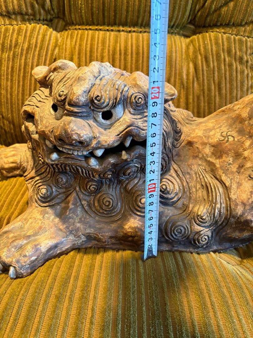 大きめサイズ獅子　置物