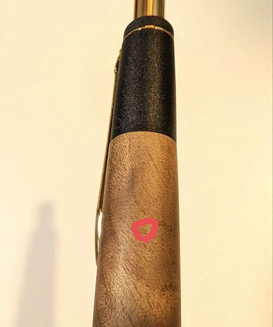 【値下げ中】ボナンペン　マーブルウッド　シャープペンシル　真鍮金具