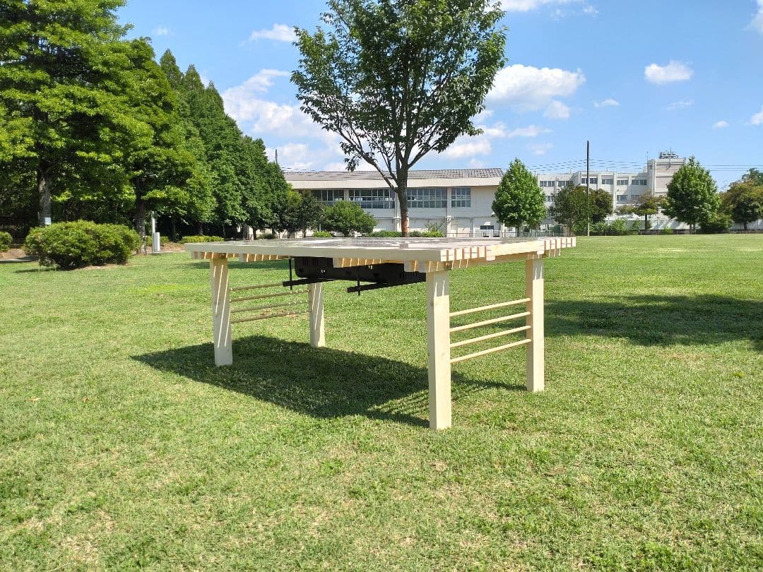 天然木製バーベキューテーブル 6人〜8人