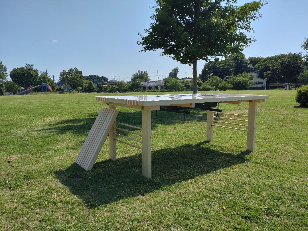 天然木製バーベキューテーブル 6人〜8人