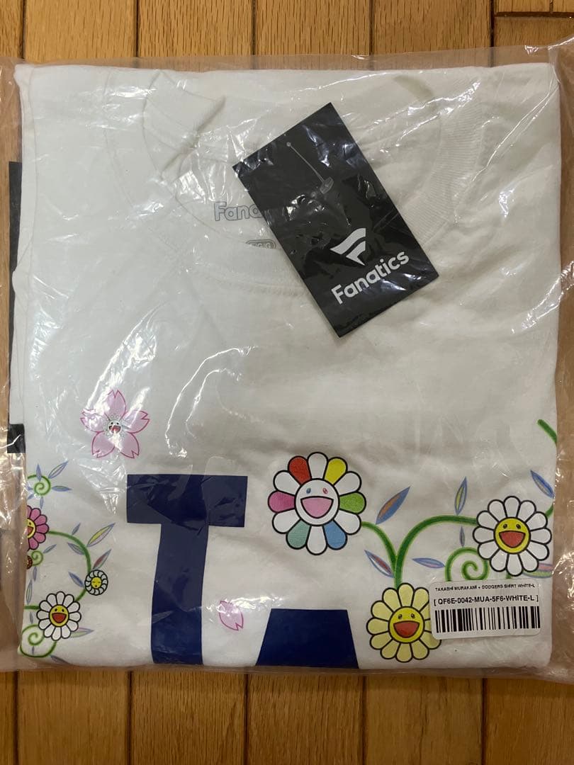 限定完売品 ドジャース 村上隆 特別コラボ Tシャツ サイズL（白）