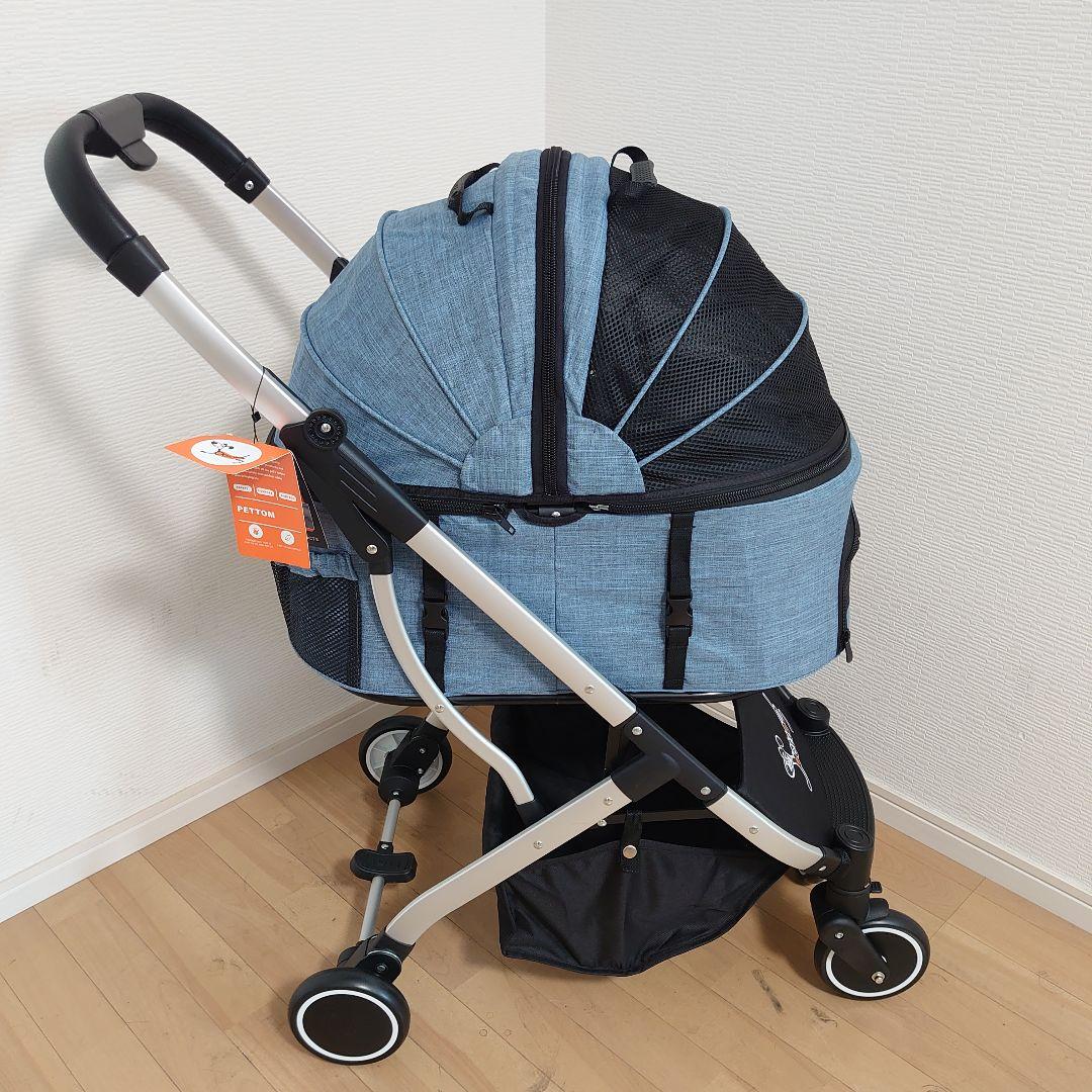 PETTOM 分離型 ペットカート 折りたたみ可 ペットキャリー