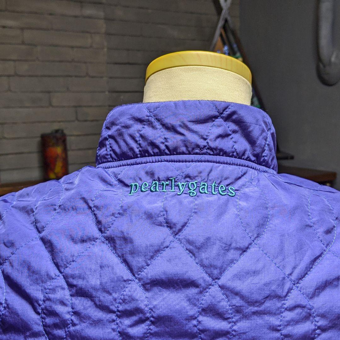 パーリーゲイツ　キルティング　リバーシブル　ナイロン　中綿　ベスト　ゴルフウェア