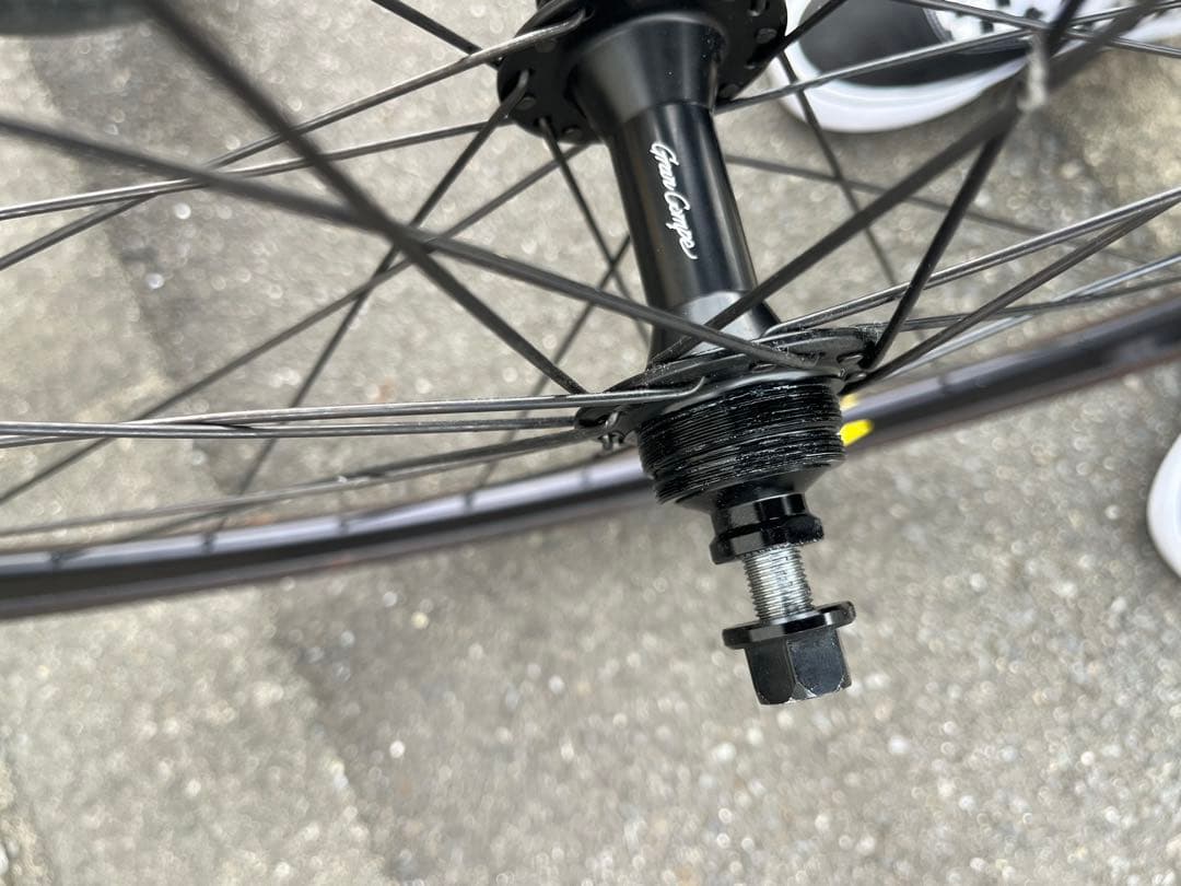 ベロシティ　グランコンペ　ホイールセット　ピスト　ブラック