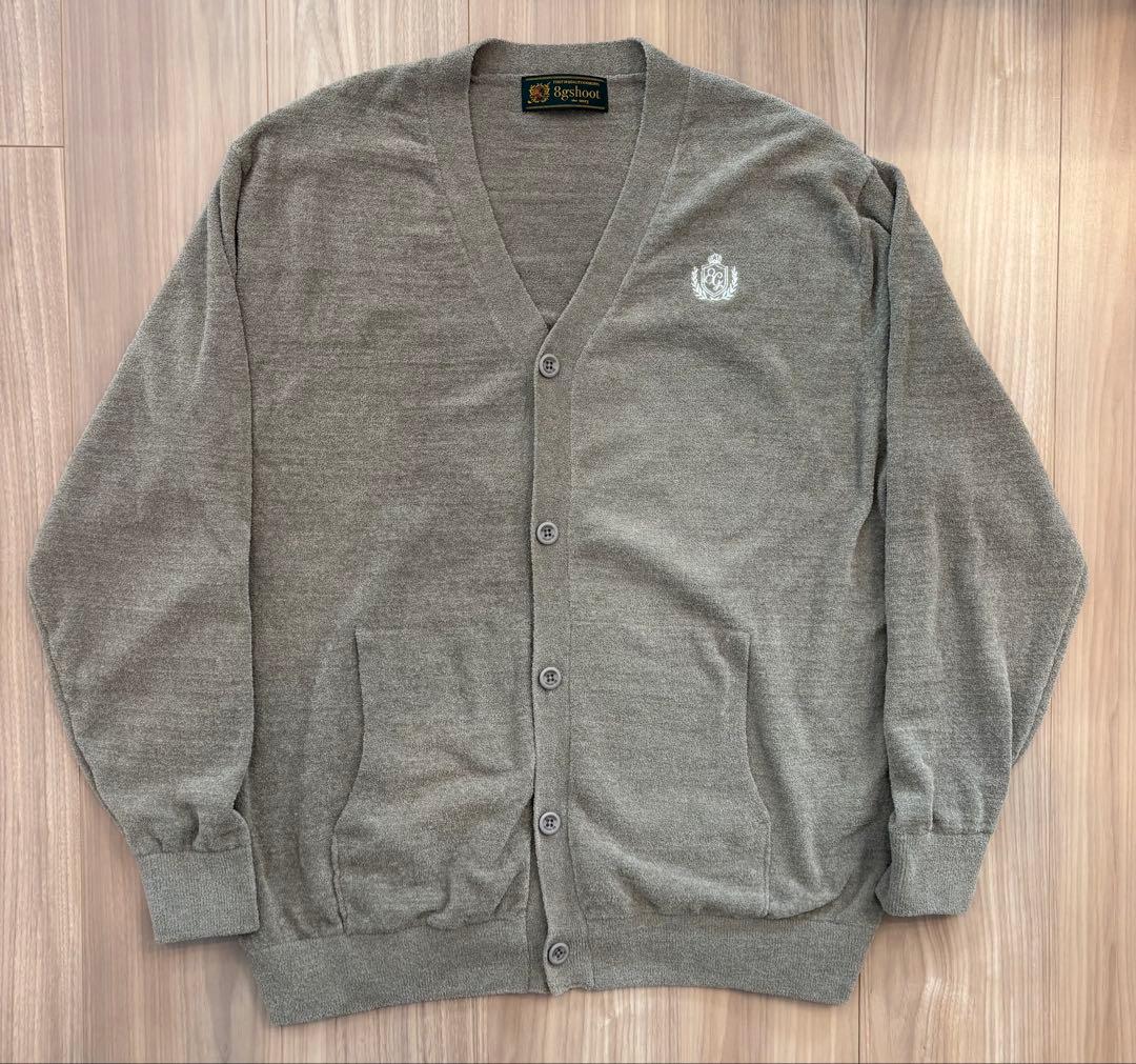 メンズウェア 8G SHOOT CHENILLE KNIT CARDIGAN -GREIGE-