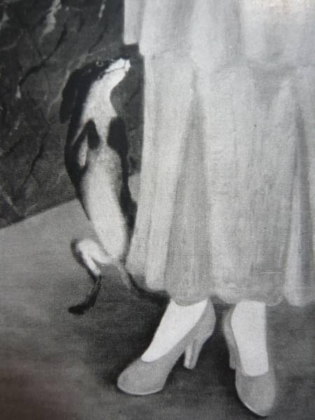 藤田嗣治　ギャビーと愛犬　画集より　状態良好　新品額付