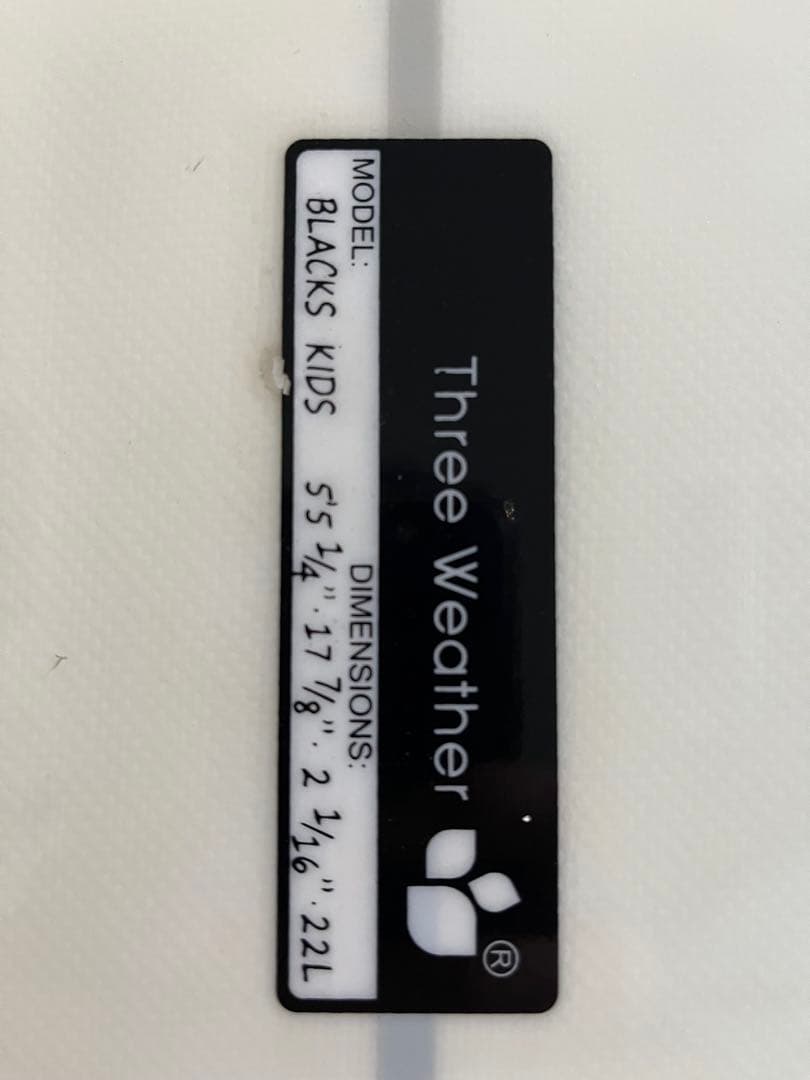 Three weather Black キッズ /ジュニア 初級ショートボード