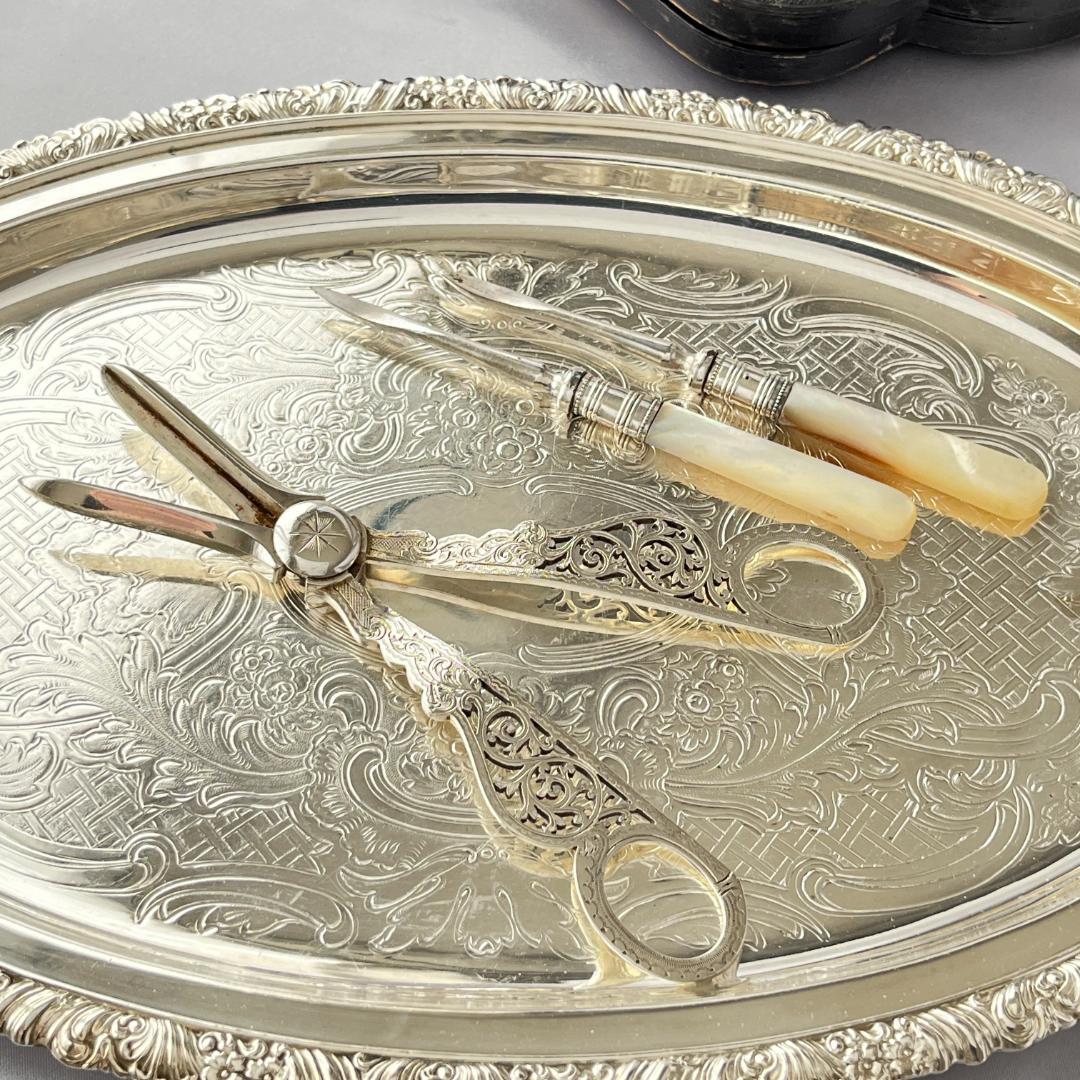 【英国】 グレープシザー / ナッツクラッカー / ピッカー【白蝶貝】