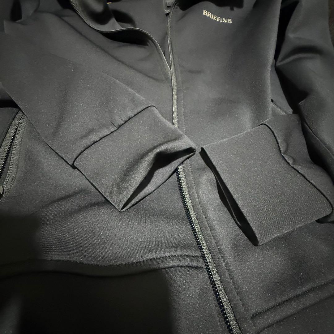 極美品 BRIEFING ZOZO 3D LOGO ジップ パーカー