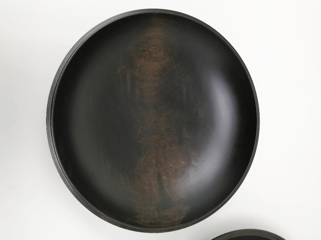 浄法寺塗　食籠（じきろう）　大　拭き漆　どらやき型　国産木地　三浦春馬