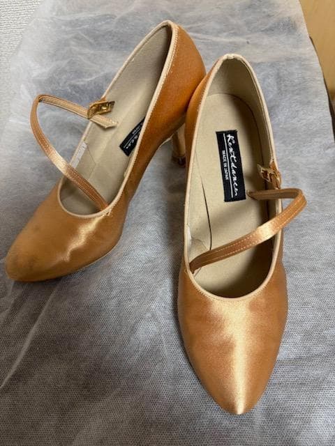 Kentdance オレンジ ハイヒール 女性用社交ダンス