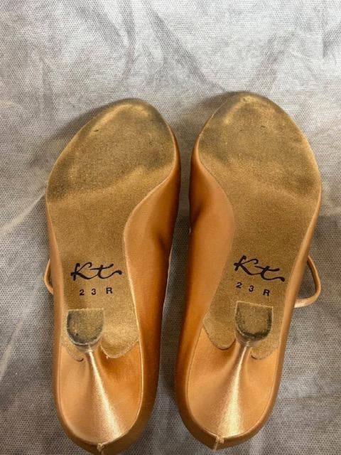 Kentdance オレンジ ハイヒール 女性用社交ダンス