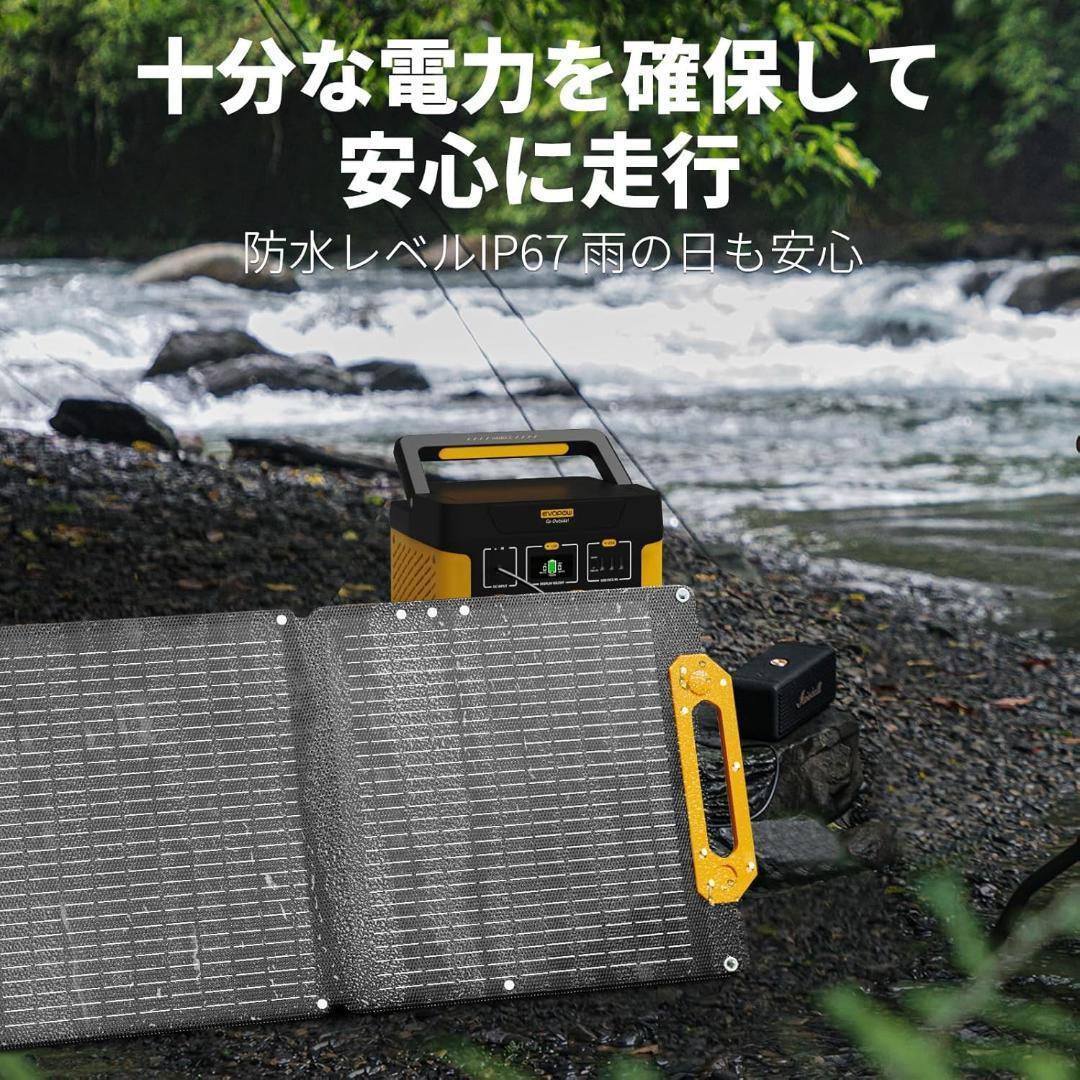 ソーラーパネル 200W 高転換効率23% 単結晶　折りたたみ式