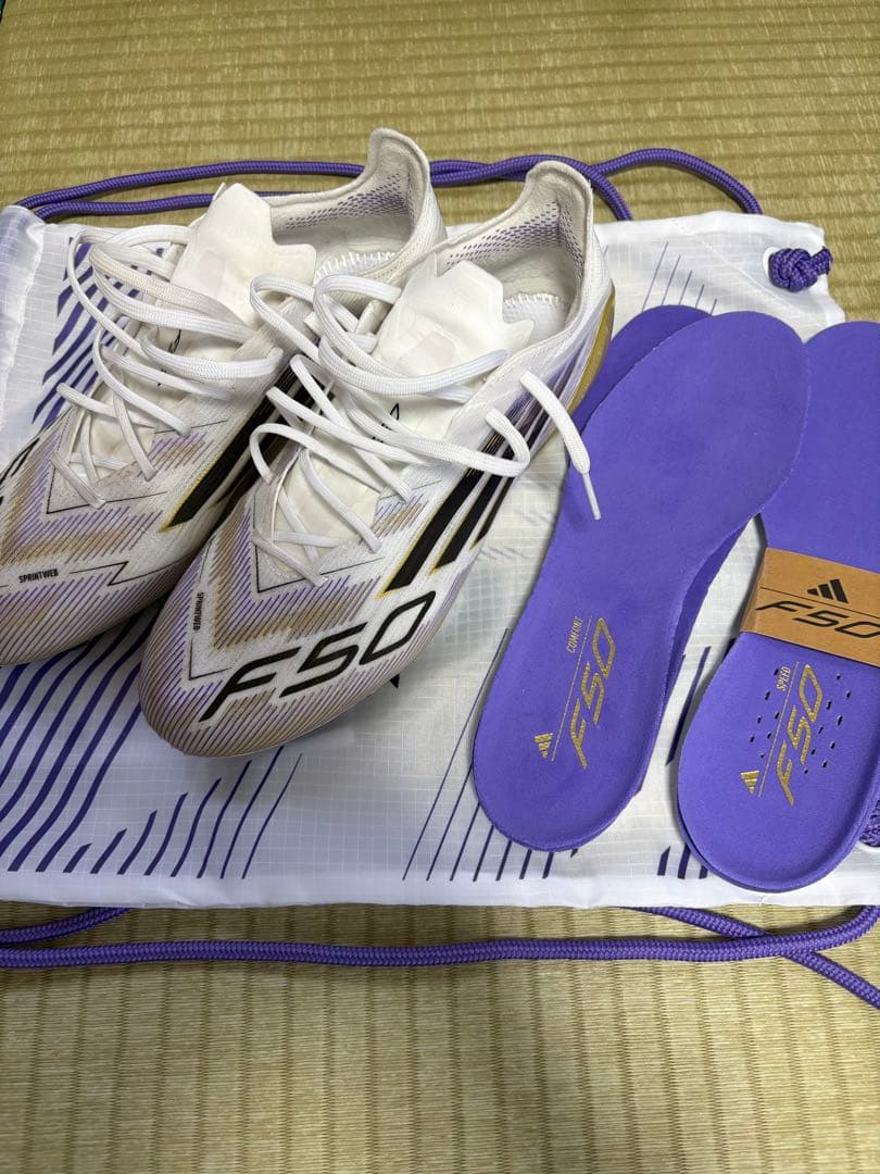 adidas F50 elite AG 白・金 サッカースパイク