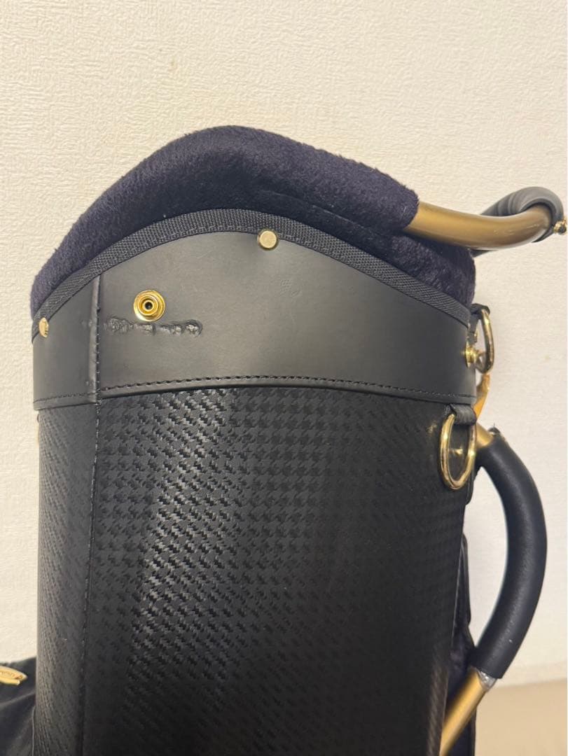 【送料込み】廃盤希少品　高級キャディバッグ マジェスティ　ブラック　ゴルフ