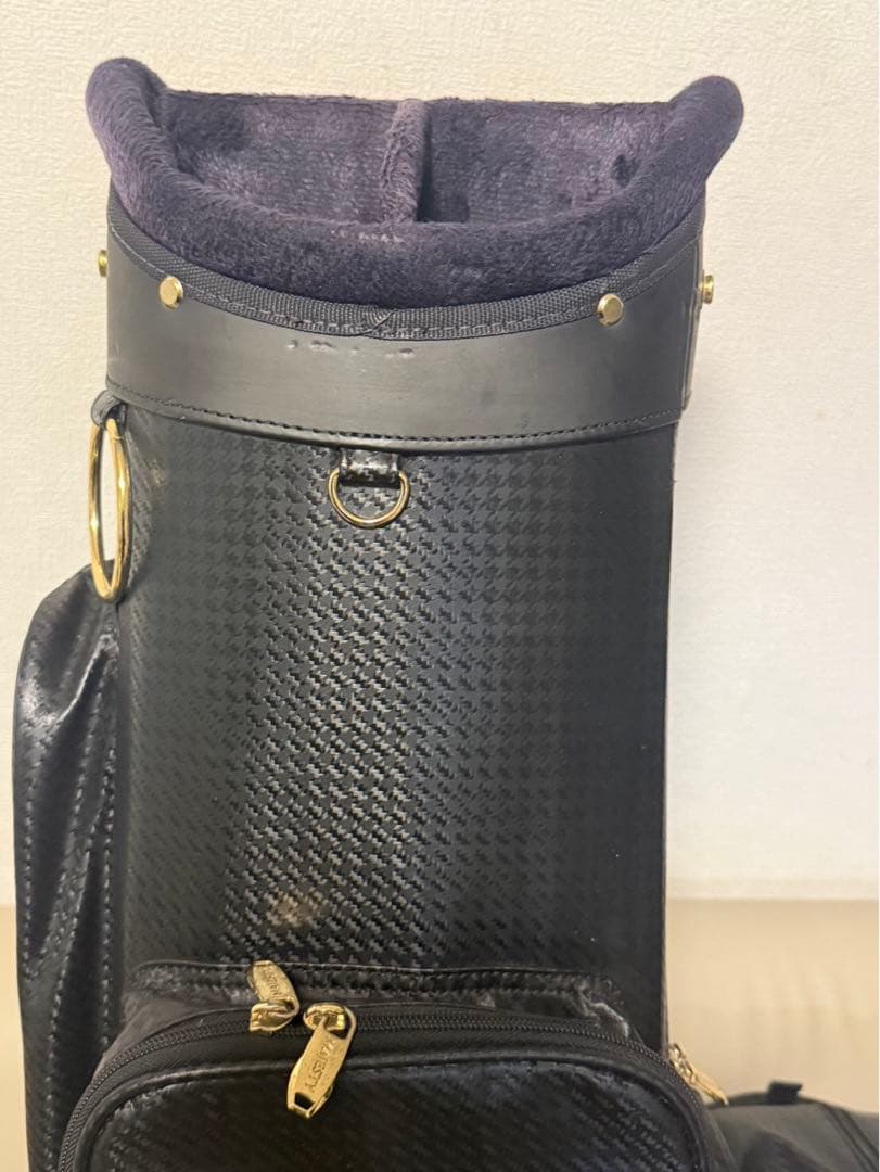【送料込み】廃盤希少品　高級キャディバッグ マジェスティ　ブラック　ゴルフ