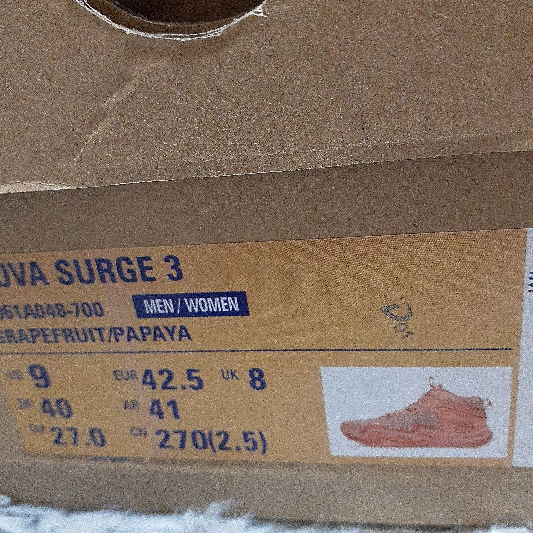 NOVA SURGE3 ピンク　グレープフルーツ　シューズ　バッシュ