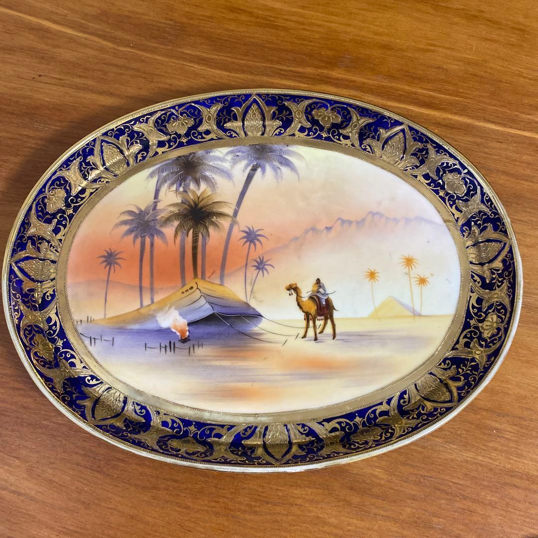 希少　銘品オールドノリタケ　マリオンキャメル　ドレッシングテーブルセット　難あり