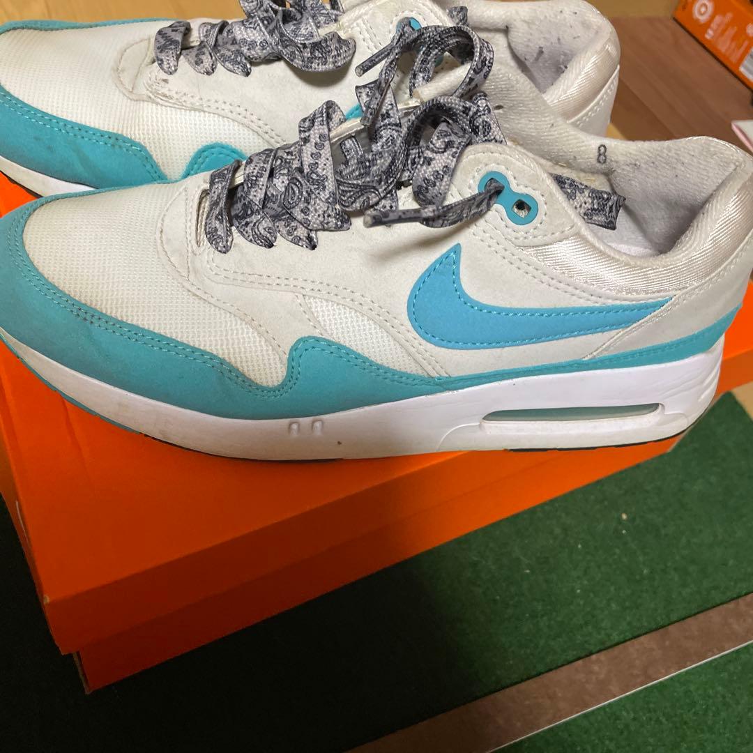 Nike Air Max 1 ホワイト/ターコイズ US8