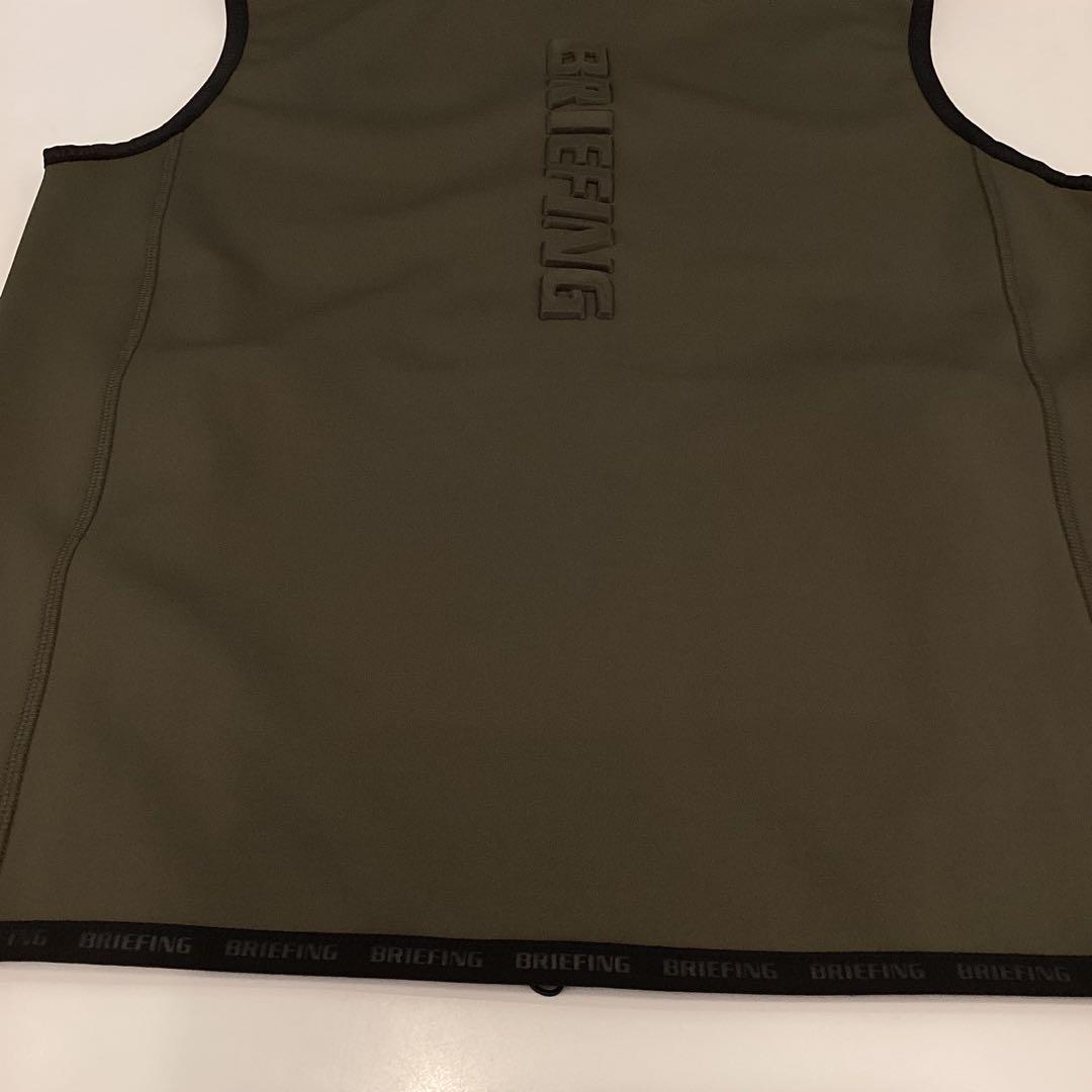 BRIEFING　正規品　MENS 3D LOGO VEST オリーブL
