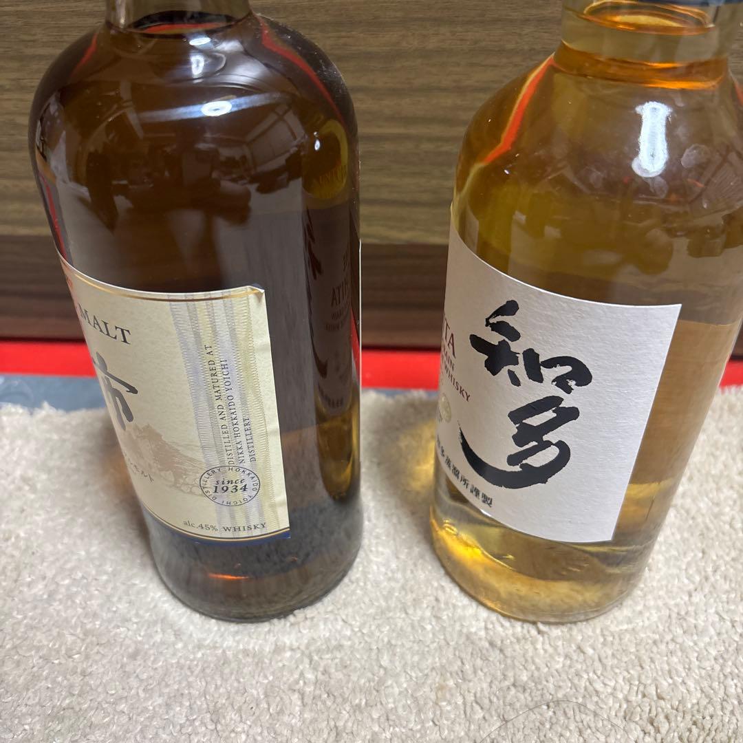 余市 シングルモルト & 知多 ブレンデッドウイスキー