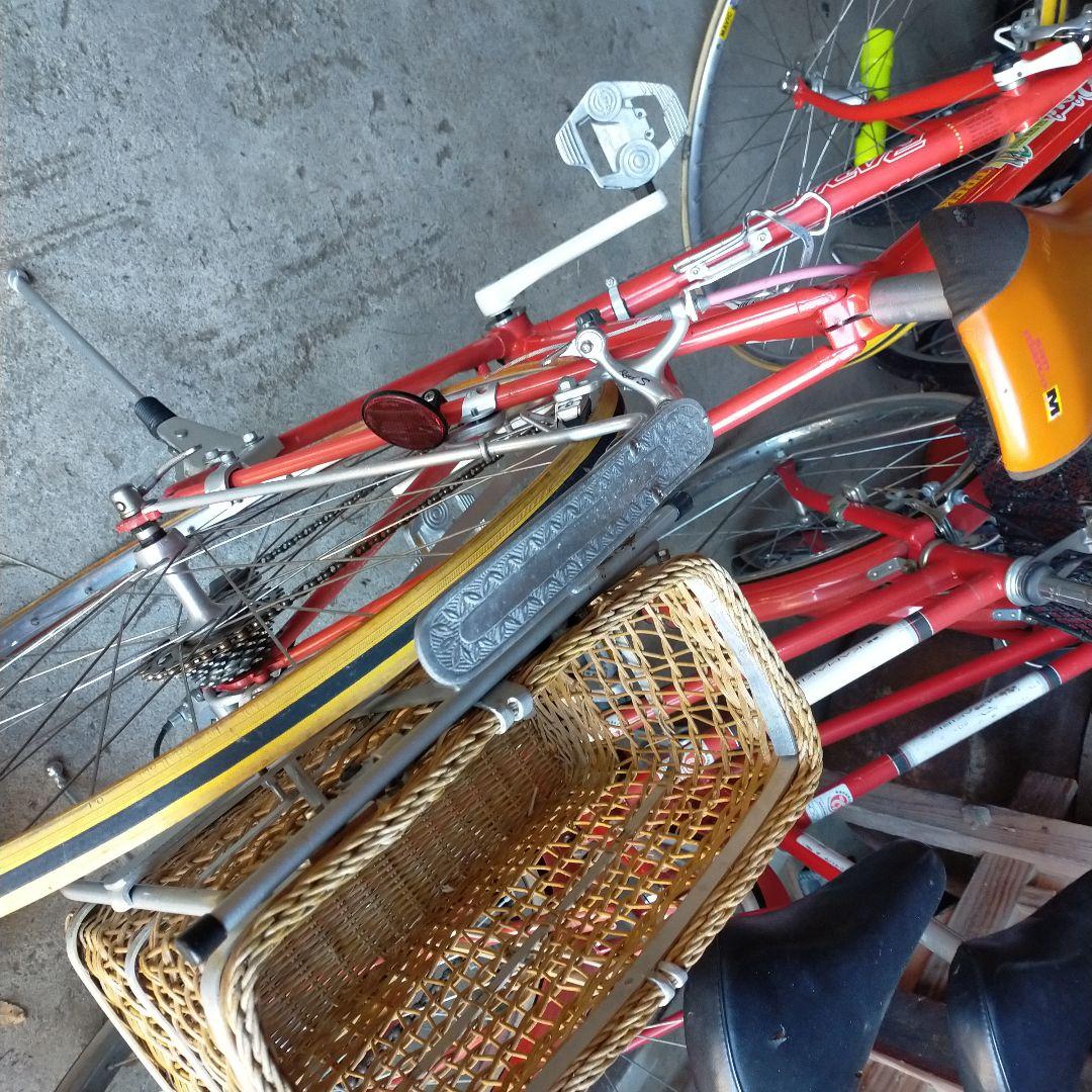 RADAC 赤色 ロードバイク バスケット付き