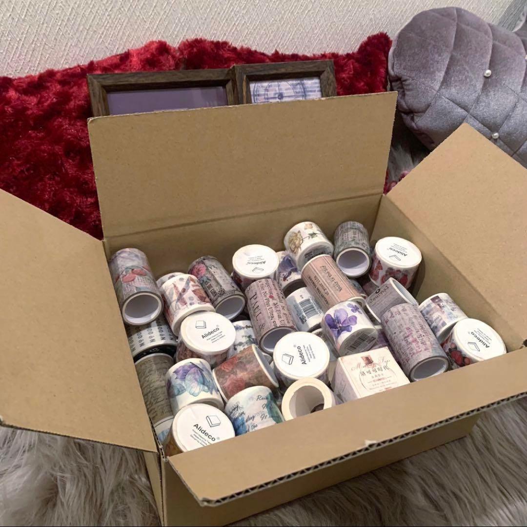 早い者勝ち最終価格▶︎import/海外マステ巻き売り大量セット