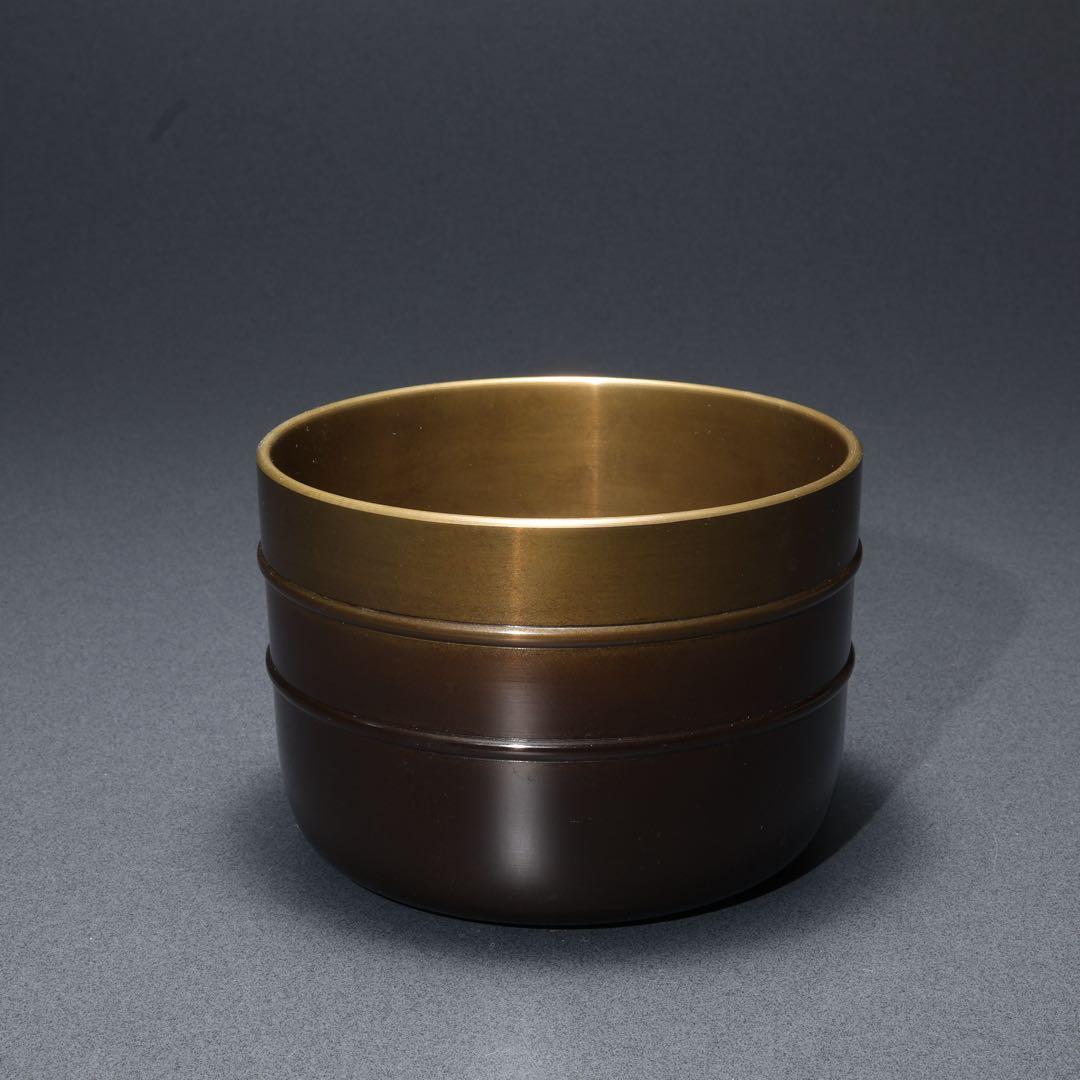 【茶道具】唐銅　皆具　秀峰　共箱　R1678