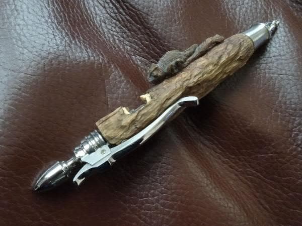 中山英俊 ボルトアクション・ボールペン カメレオン 根付