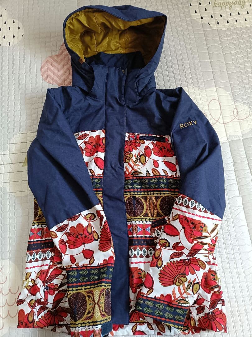 【美品】ROXY ロキシー　スキーウェアXS　 スキーゴーグル　ニット帽