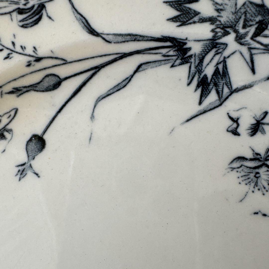 フランス アンティーク 蜂とお花のディナープレート①