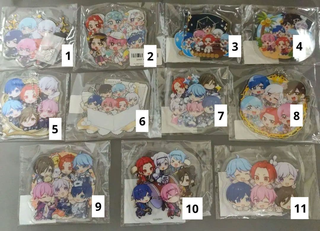 いれいす 全員集合 アクリスキンホルダー 11個セット