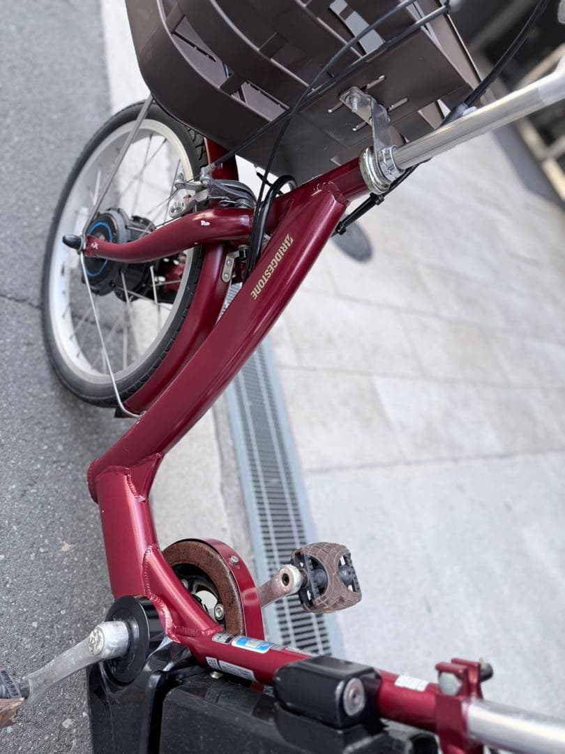 大阪府　ブリヂストン　電動自転車　バッテリーB400 20インチ