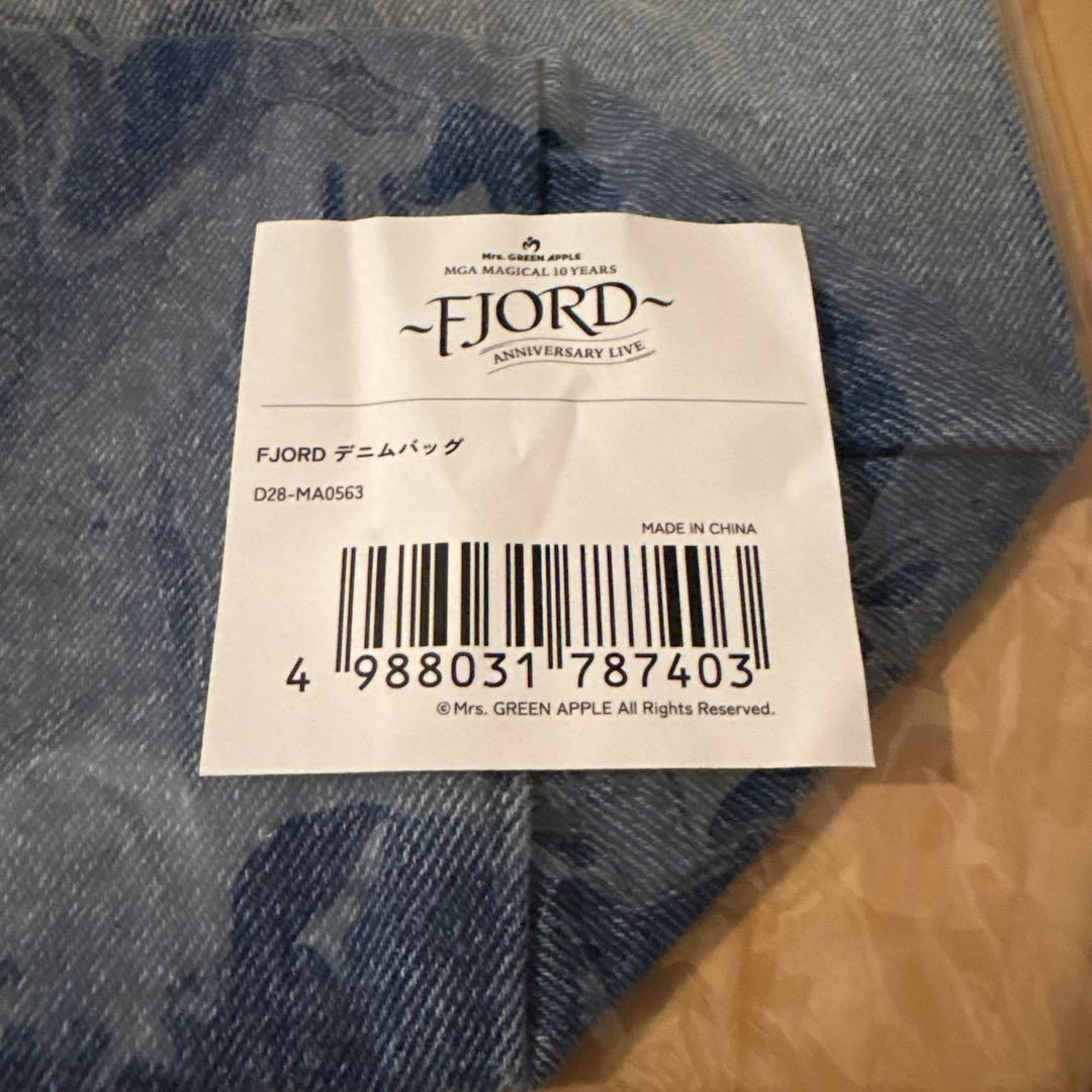 ミセスグリーンアップル アニバーサリーライブ フィヨルド デニムバッグ